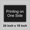 24x18 Black Corrugated Plastic Yard Sign With you logo or Message
