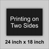 24x18 Black Corrugated Plastic Yard Sign With you logo or Message