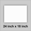 24x18 White Corrugated Plastic Yard Sign With you logo or Message