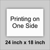 24x18 White Corrugated Plastic Yard Sign With you logo or Message