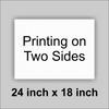 24x18 White Corrugated Plastic Yard Sign With you logo or Message