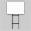 24x18 White Corrugated Plastic Yard Sign With you logo or Message