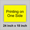 24x18 Yellow Corrugated Plastic Yard Sign With you logo or Message
