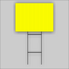 24x18 Yellow Corrugated Plastic Yard Sign With you logo or Message