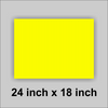 24x18 Yellow Corrugated Plastic Yard Sign With you logo or Message
