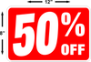 50% Off Sale Sign FREE SHIPPING
