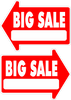 Yard Sale Sign Arrow Shaped With Frame  Big Sale FREE SHIPPING