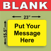 BLANK YARD SIGNS 10 PACK  Yellow LARGE with H-Stakes DIY~Sign Kit FREE SHIPPING