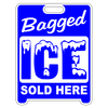 Bagged Ice Sign Sandwich Board~Free Standing~Weather Proof~High Visibility