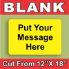 SIGN BLANKS Yellow Medium Yard Lawn Signs with H-Stakes DIY~Sign Kit (10 PACK) FREE SHIPPING