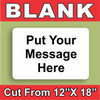 BLANK Yard Lawn Signs White Medium with H-Stakes DIY~Sign Kit (10 PACK) FREE SHIPPING