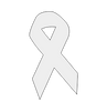 Cancer Ribbon Yard Sign Blank FREE SHIPPING