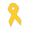 Cancer Ribbon Yard Sign Blank FREE SHIPPING