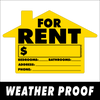 For Rent House Shaped Yard sign