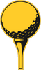 Golf Ball Sponsor Tee Large Yard Sign W/Tee