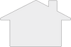 Blank House Shaped Yard Sign Large