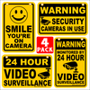 4 Pack SECURITY Sign Bundle